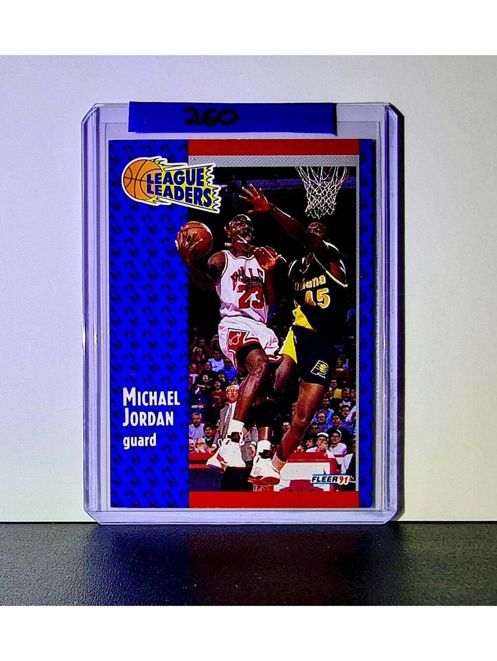 Michael Jordan 1991-92 Fleer League Leaders #220 Basketball Card Chicago Bulls